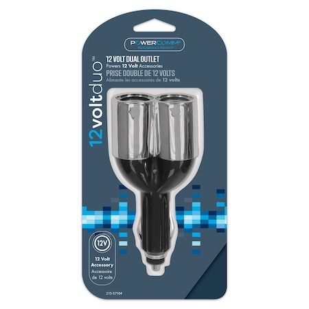 Powercomm 12v Outlet 2-Port Plug 215-57104